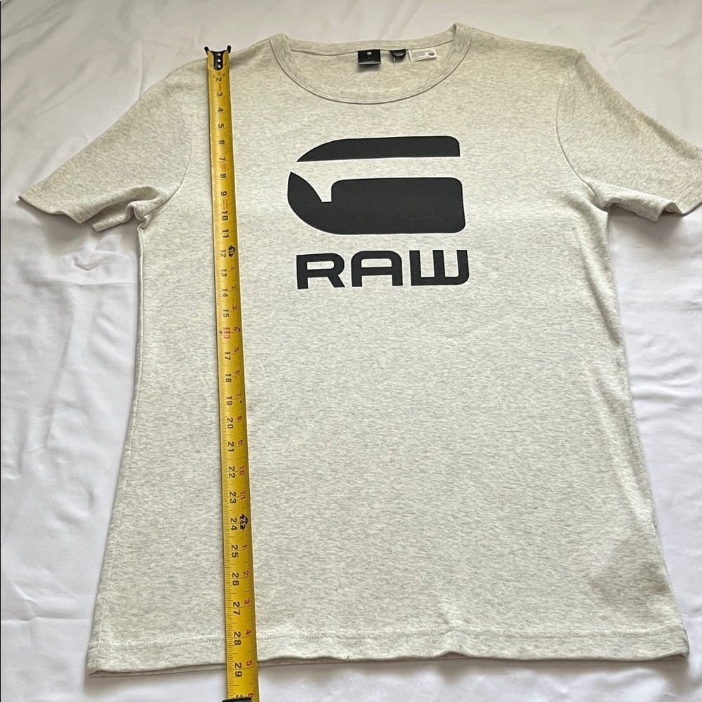 G-Star Men's White Tee with Black Logo new with no tag - Picture 5 of 11